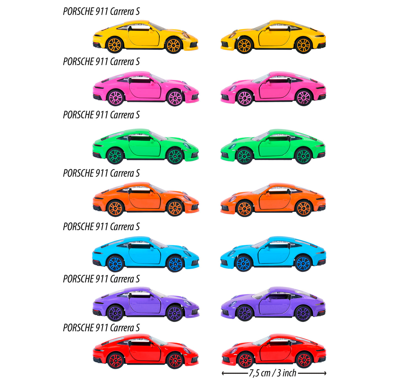 Majorette - Porsche Colour Series: Thailand 30th Anniversary - 7 Piece Gift Pack