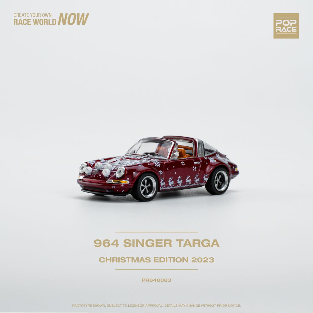 Pop Race - Singer Targa '2023 Christmas Edition' - 1:64 Scale