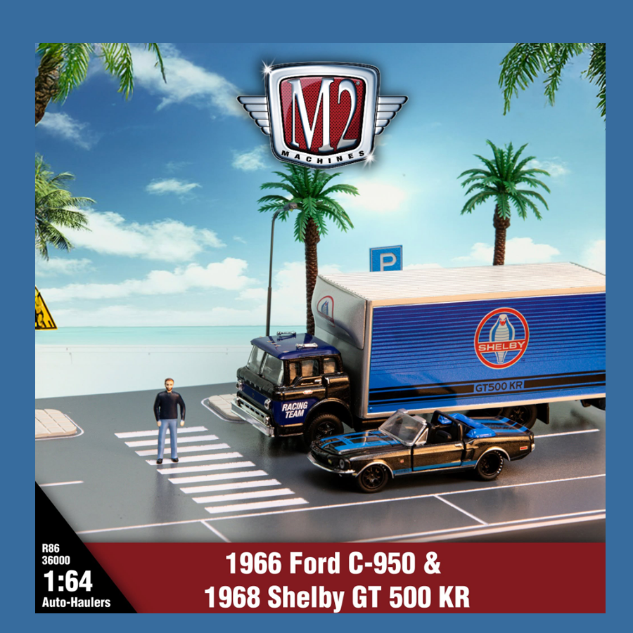 M2 Machines - 'Auto-Haulers' Mix 86 - 1966 Ford C-950 + 1968 Shelby GT500 KR