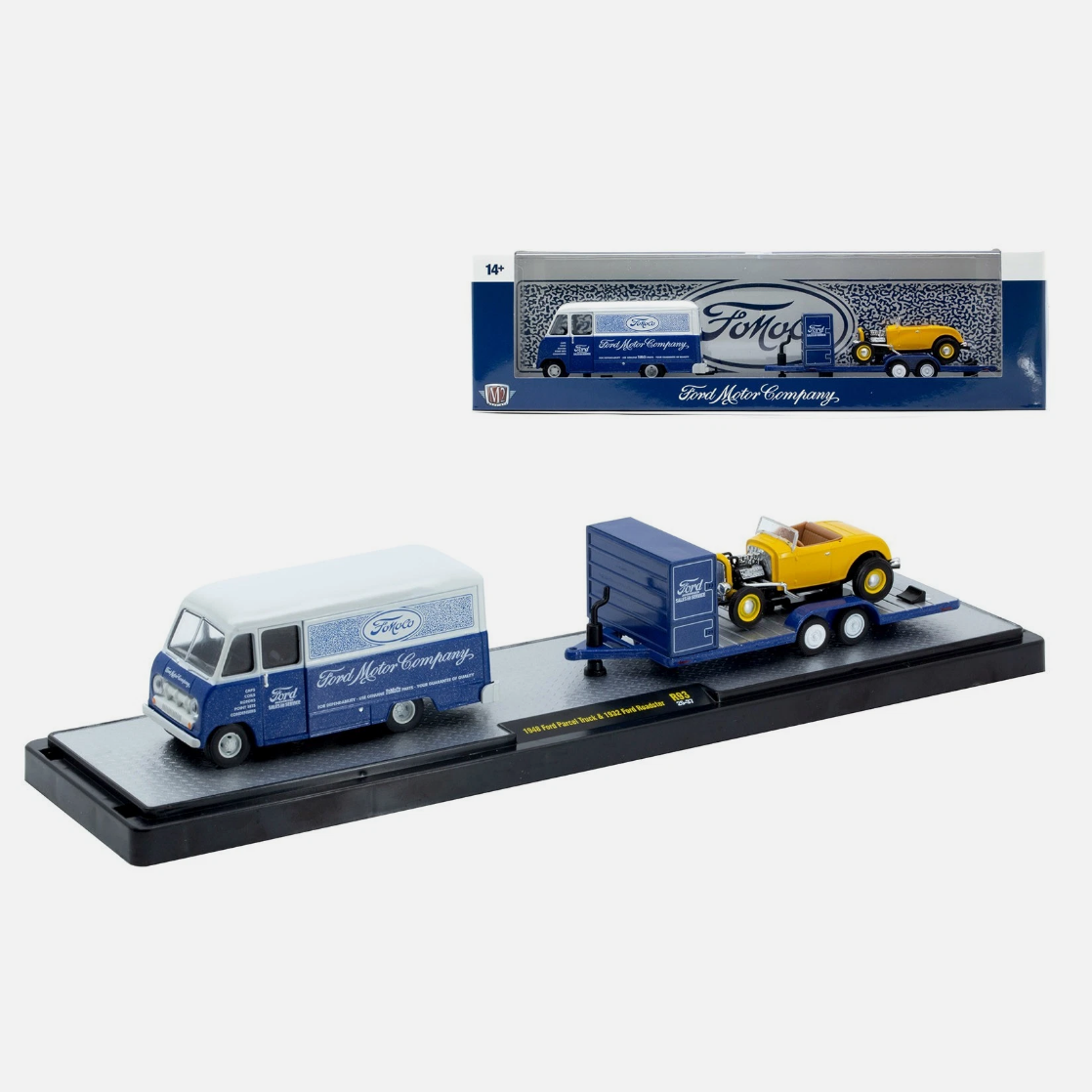 M2 Machines - 'Auto-Haulers' Mix 93 - 1948 Ford Parcel Truck + 1932 Ford Roadster