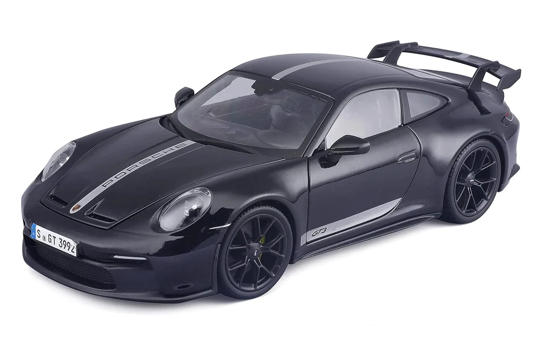 Maisto - Premiere Edition - 2022 Porsche 911 GT3 (Jet Black Metallic) - 1:18 Scale