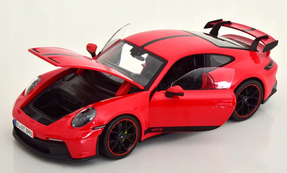Maisto - Premiere Edition - 2022 Porsche 911 GT3 (Guards Red) - 1:18 Scale