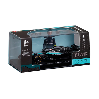 Bburago - 2025 Mercedes-AMG F1 Formula 1 Team W16 - #12 Kimi Antonelli - 1:43 Scale