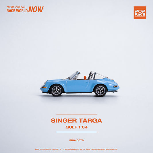 Pop Race - Singer Targa 'Gulf' Livery - 1:64 Scale