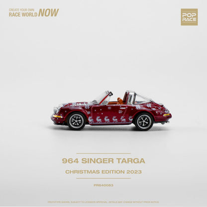 Pop Race - Singer Targa '2023 Christmas Edition' - 1:64 Scale