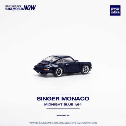 Pop Race - Singer Monaco (Midnight Blue) - 1:64 Scale