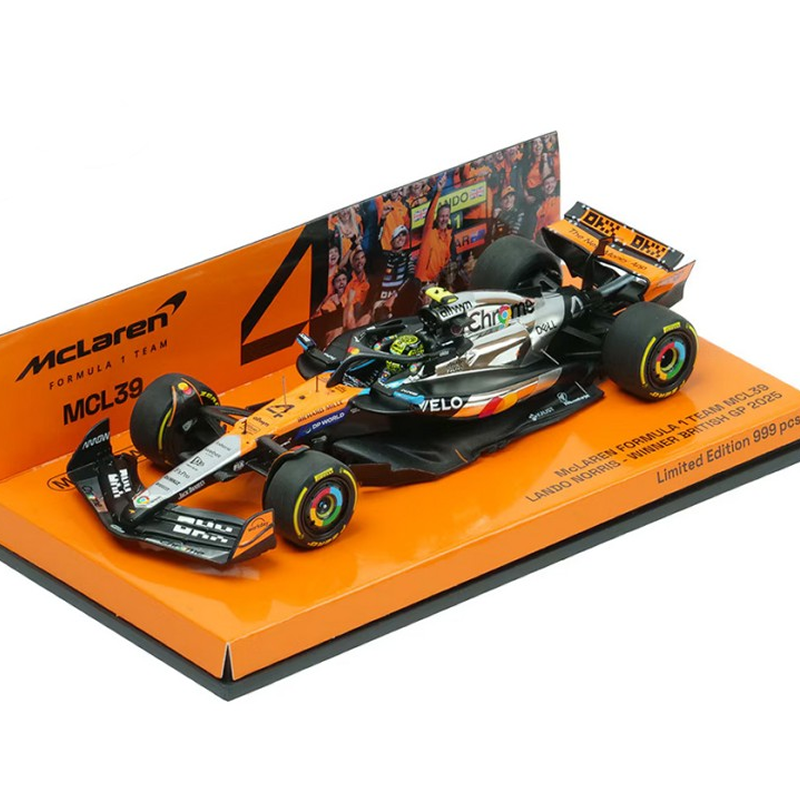 Minichamps - McLaren Formula 1 Team (MCL39) 2025 British GP Winner - #4 Lando Norris -1:43 Scale