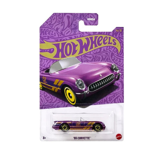 Hot Wheels - 57th Anniversary 'Purple & Gold' 2025 (Mix 1) - '55 Corvette