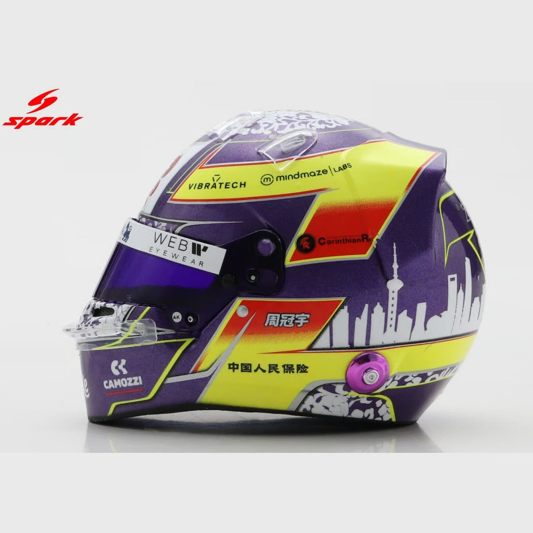 Spark Helmets - Alfa Romeo Formula 1 F1 Team - Zhou Guanyu (2023 Season) - 1:5 Scale