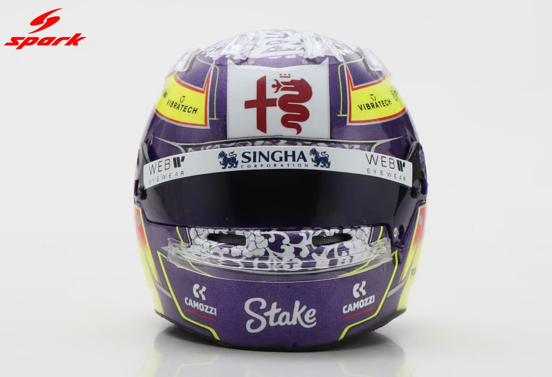 Spark Helmets - Alfa Romeo Formula 1 F1 Team - Zhou Guanyu (2023 Season) - 1:5 Scale