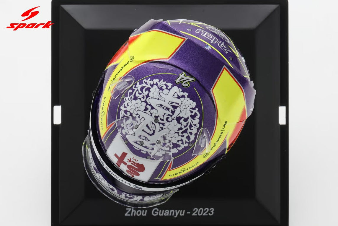 Spark Helmets - Alfa Romeo Formula 1 F1 Team - Zhou Guanyu (2023 Season) - 1:5 Scale