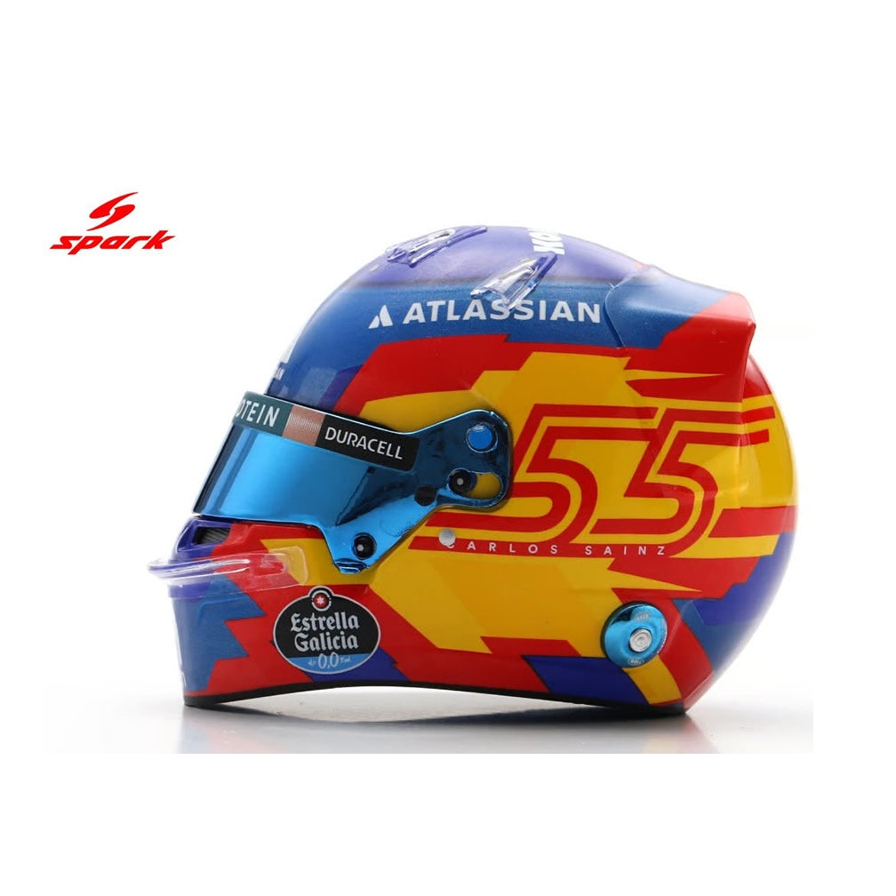 Spark Helmets - Williams Racing Formula 1 F1 Team - Carlos Sainz (Season 2025) - 1:5 Scale