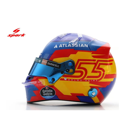 Spark Helmets - Williams Racing Formula 1 F1 Team - Carlos Sainz (Season 2025) - 1:5 Scale