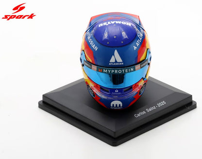 Spark Helmets - Williams Racing Formula 1 F1 Team - Carlos Sainz (Season 2025) - 1:5 Scale