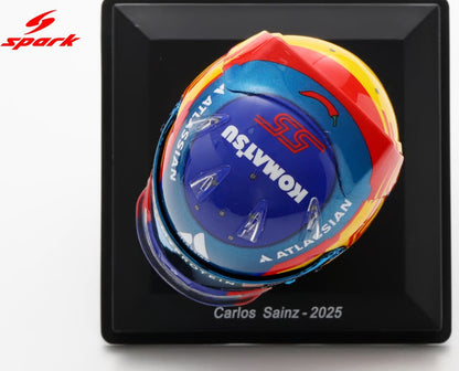 Spark Helmets - Williams Racing Formula 1 F1 Team - Carlos Sainz (Season 2025) - 1:5 Scale