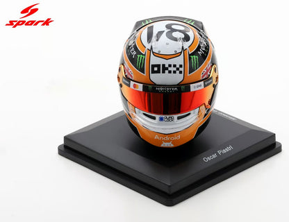 Spark Helmets - McLaren Formula 1 F1 Team - Oscar Piastri (Monaco GP 2025) - 1:5 Scale