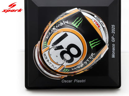 Spark Helmets - McLaren Formula 1 F1 Team - Oscar Piastri (Monaco GP 2025) - 1:5 Scale