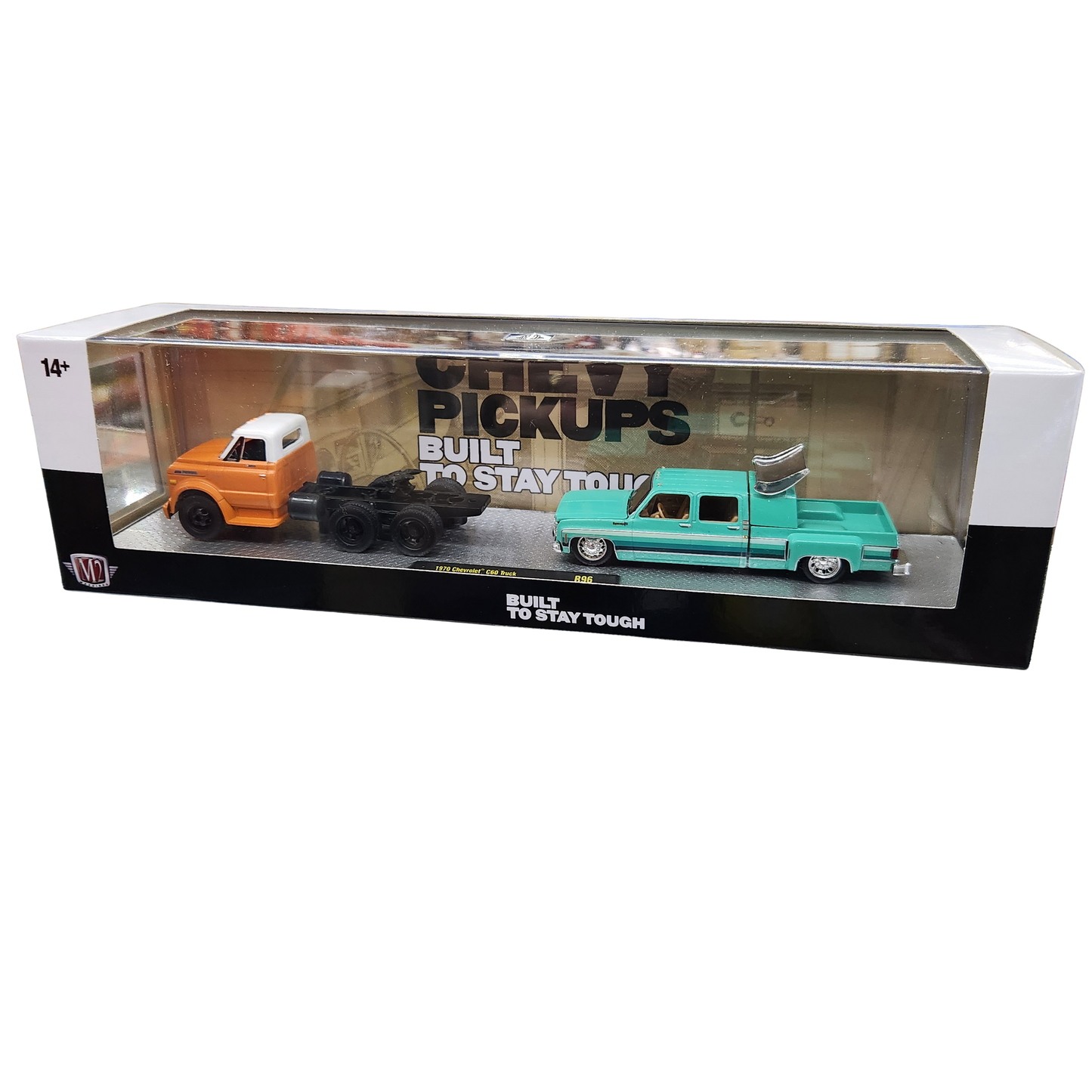 M2 Machines - 'Auto-Haulers' Mix 96 - 1970 Chevrolet C60 Truck + 1974 Chevy Cheyenne Super 30