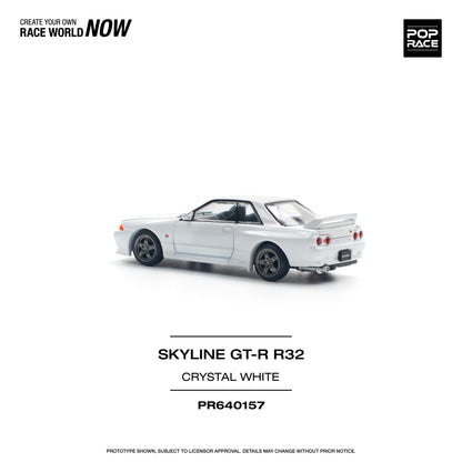 Pop Race - Nissan Skyline GT-R (R32) Crystal White - 1:64 Scale