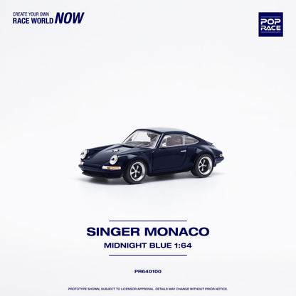 Pop Race - Singer Monaco (Midnight Blue) - 1:64 Scale