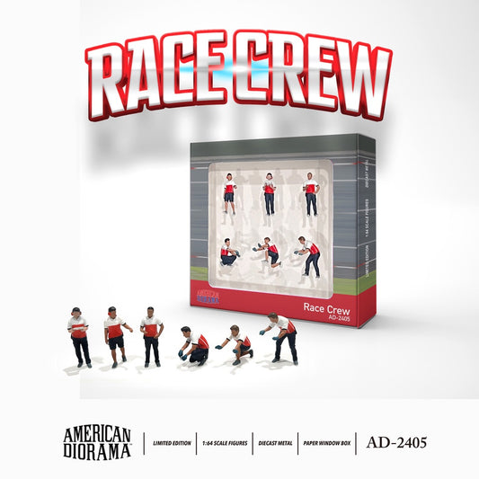 American Diorama - Diecast Figures 'Race Crew'