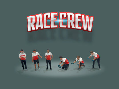 American Diorama - Diecast Figures 'Race Crew' Set - 1:64 Scale
