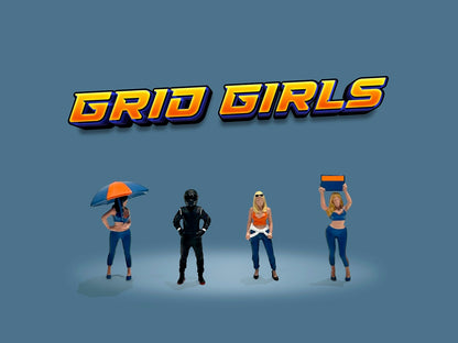 American Diorama - Diecast Figures 'Grid Girls' Set - 1:64 Scale