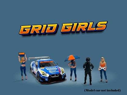 American Diorama - Diecast Figures 'Grid Girls' Set - 1:64 Scale