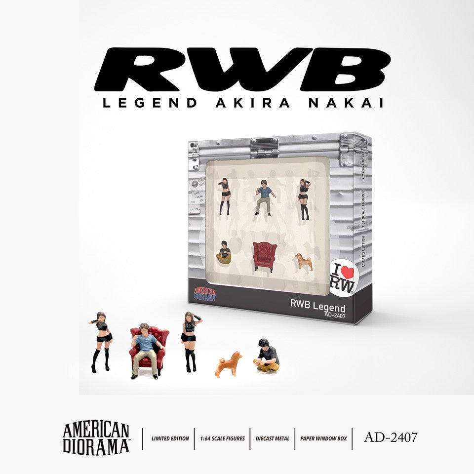 American Diorama - Diecast Figures 'RWB Legend' Set - 1:64 Scale