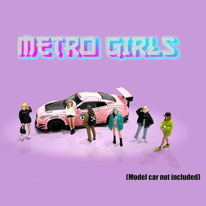 American Diorama - Diecast Figures 'Metro Girls' Set - 1:64 Scale