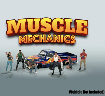 American Diorama - Diecast Figures 'Muscle Mechanics' - 1:64 Scale