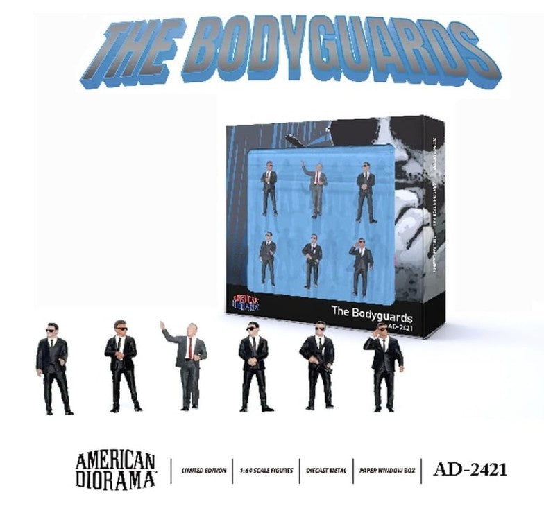 American Diorama - Diecast Figures 'The Bodyguards' Set - 1:64 Scale