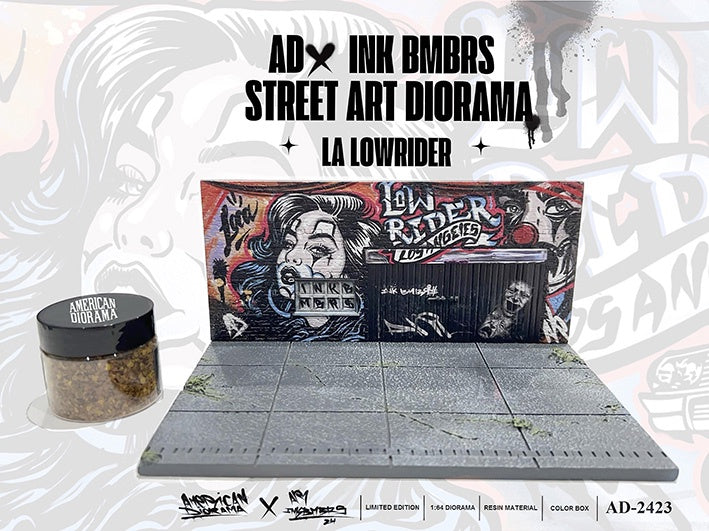 American Diorama - Street Art Diorama: LA Lowrider - 1:64 Scale