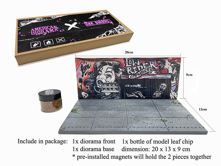American Diorama - Street Art Diorama: LA Lowrider - 1:64 Scale
