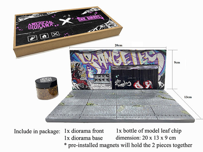 American Diorama - Street Art Diorama: LA Graffiti - 1:64 Scale