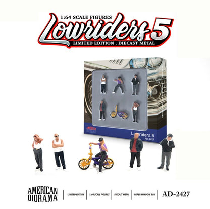 American Diorama - Diecast Figurines 'Lowriders 5'