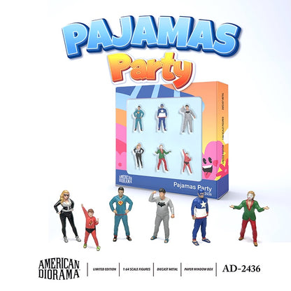 American Diorama - Diecast Figurines - Pyjamas Party - 1:64 Scale