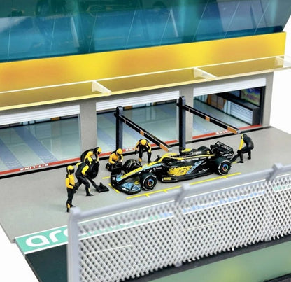 American Diorama x G-Fans - Grand Prix Paddock with Pit Crew - Team Orange