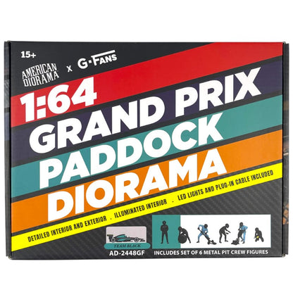 American Diorama x G-Fans - Formula 1 F1 Grand Prix Paddock with Pit Crew - Team Black