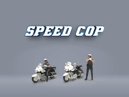 American Diorama - Diecast Figures 'Speed Cop' - 1:64 Scale