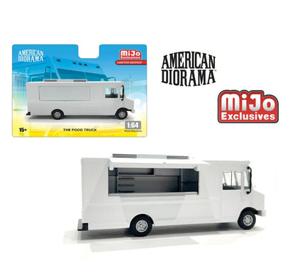 American Diorama - Food Truck 'Plain White' - 1:64 Scale
