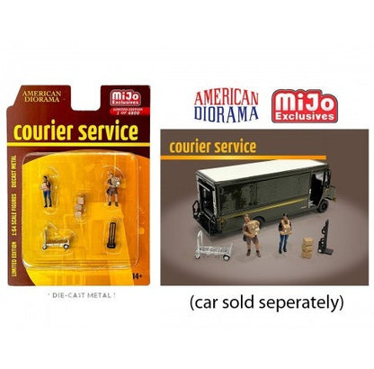 American Diorama - Diecast Figures - Courier Service - 1:64 Scale