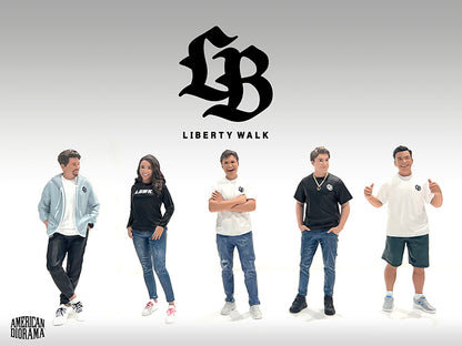 American Diorama - Diecast Figures 'Team Liberty Walk' Set - 1:18 Scale