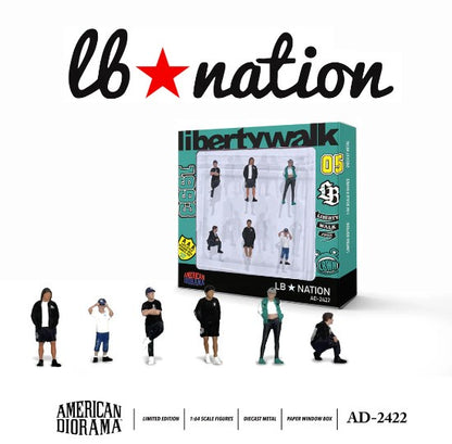 American Diorama - Diecast Figures 'The LB Nation' Set - 1:64 Scale