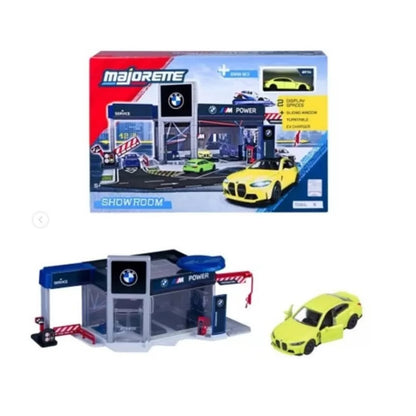 Majorette - BMW Service & Showroom Set + 1 Vehicle - 1:64 Scale