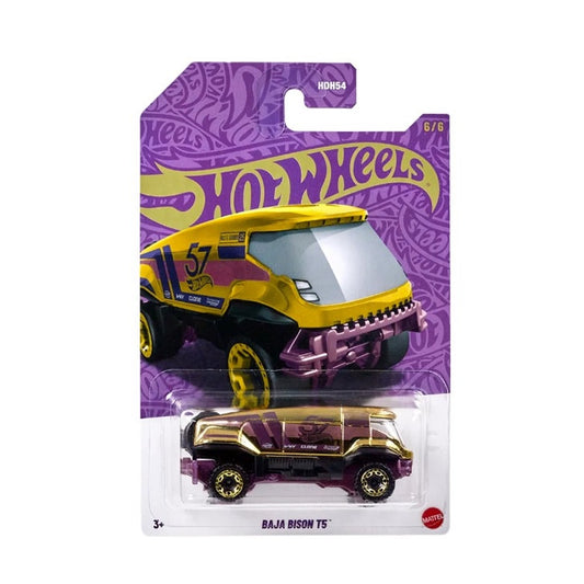 Hot Wheels - 57th Anniversary 'Purple & Gold' 2025 (Mix 1) - 'Baja Bison T5' **CHASE**