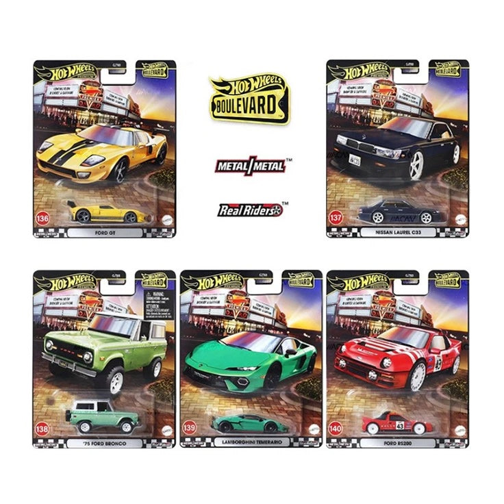 Hot Wheels Premium - Boulevard #136 - #140 - Set of 5