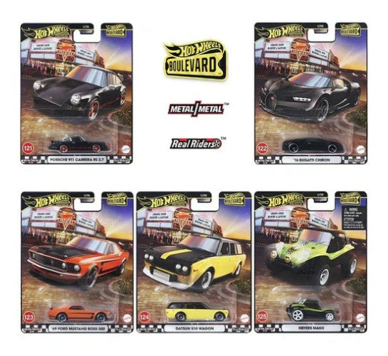 Hot Wheels Premium - Boulevard #121-#125 - Set of 5