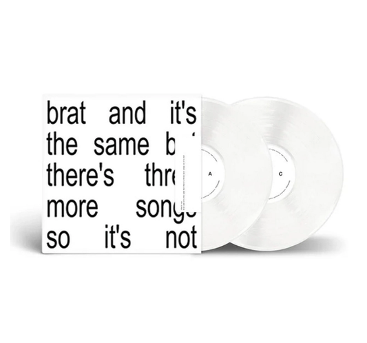 NEW - Charli XCX, Brat and it's the same but there's three more songs so it's not (White) 2LP