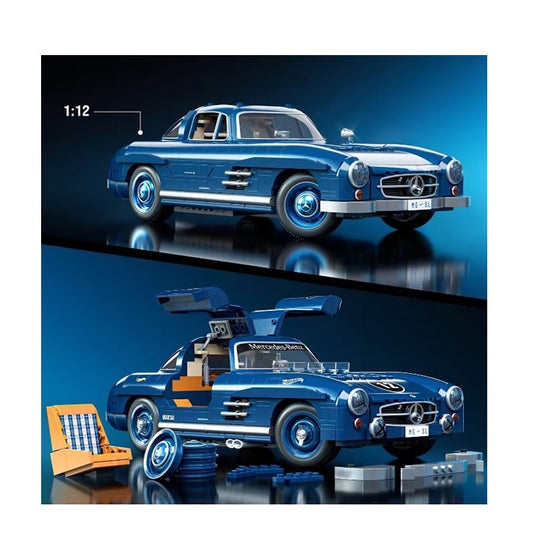 Mattel - Hot Wheels Premium  Series - Mercedes-Benz 300 SL Building Set - 1600 Pieces